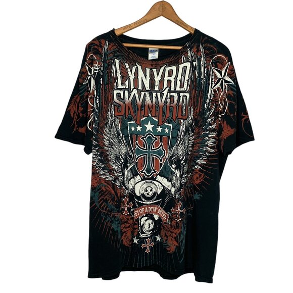 Lynyrd Skynyrd Mens XL Last Of A Dyin' Breed Double Sided Graphic Print Band Tee - Picture 1 of 5